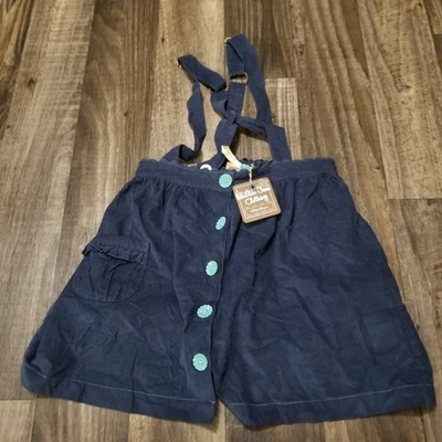 Matilda Jane Blue Dress Girls Size 10 Button Up Front Straps - Image 1 of 4