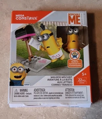 Dispicable Me Mega Construct Mailbox Mischief 22pc NEW 5+ - Image 1 of 4