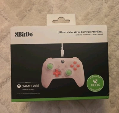 8Bitdo Ultimate Mini Wired Controller for Xbox Windows w/ RGB Lighting Fire Ring - Image 1 of 4