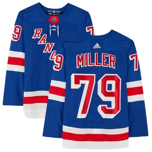 Camiseta deportiva de hockey azul 46 K'Andre Miller #79 New York Rangers Adidas Primegreen NHL - Imagen 1 de 3
