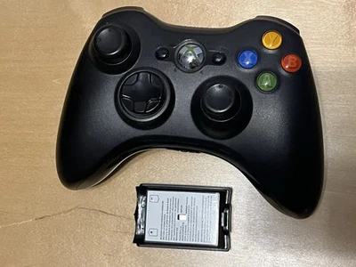 Tested Microsoft Xbox 360 Controller Official- Black Wireless OEM - Image 1 of 4