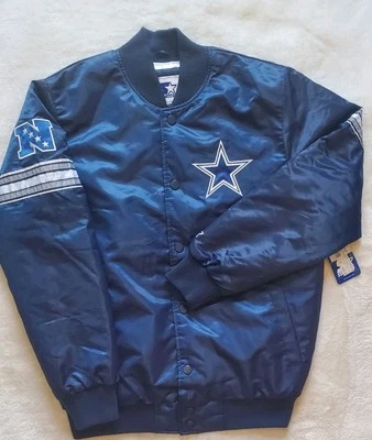 Chaqueta Universitaria Dallas Cowboy Starter Home Completa A Presión Edredón Forrado Talla Mediana  Foto 1 de 4