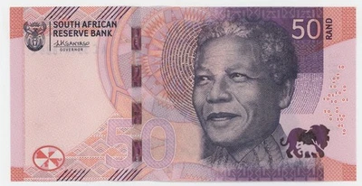 South Africa 50 Rand ND 2023 Pick 150 UNC Uncirculated Banknote Mandela - Image 1 of 2