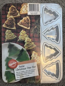 Vintage Wilton Petite Weihnachtsbaum 12-FORM ALUMINIUM FEIERTAG BACKEN KUCHENFORM NEU - Bild 1 von 3