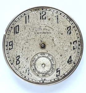 Dueber Hampden Taschenuhrwerk 7 Jewels Canton Teile oder Reparatur Antik - Bild 1 von 9
