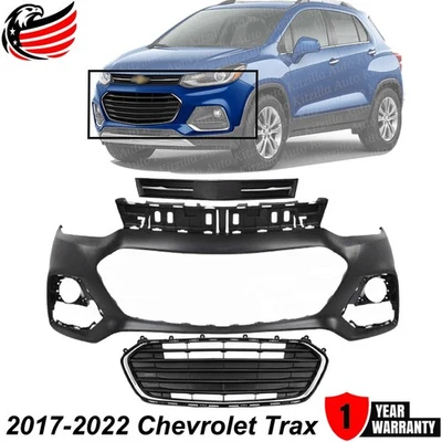 Front Bumper Cover Primed & Grille Assembly Kit For 2017-2022 Chevrolet Trax Foto 1 de 4