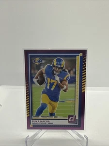 2025 Donruss Purple Puka Nacua /500 Los Angeles Rams #289 Parallel - Picture 1 of 2