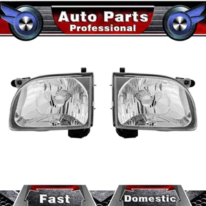 Fits 2001 2002 2003 Toyota Tacoma Replacement Smoked LED 1PC Headlamp w/Corner - Picture 1 of 6