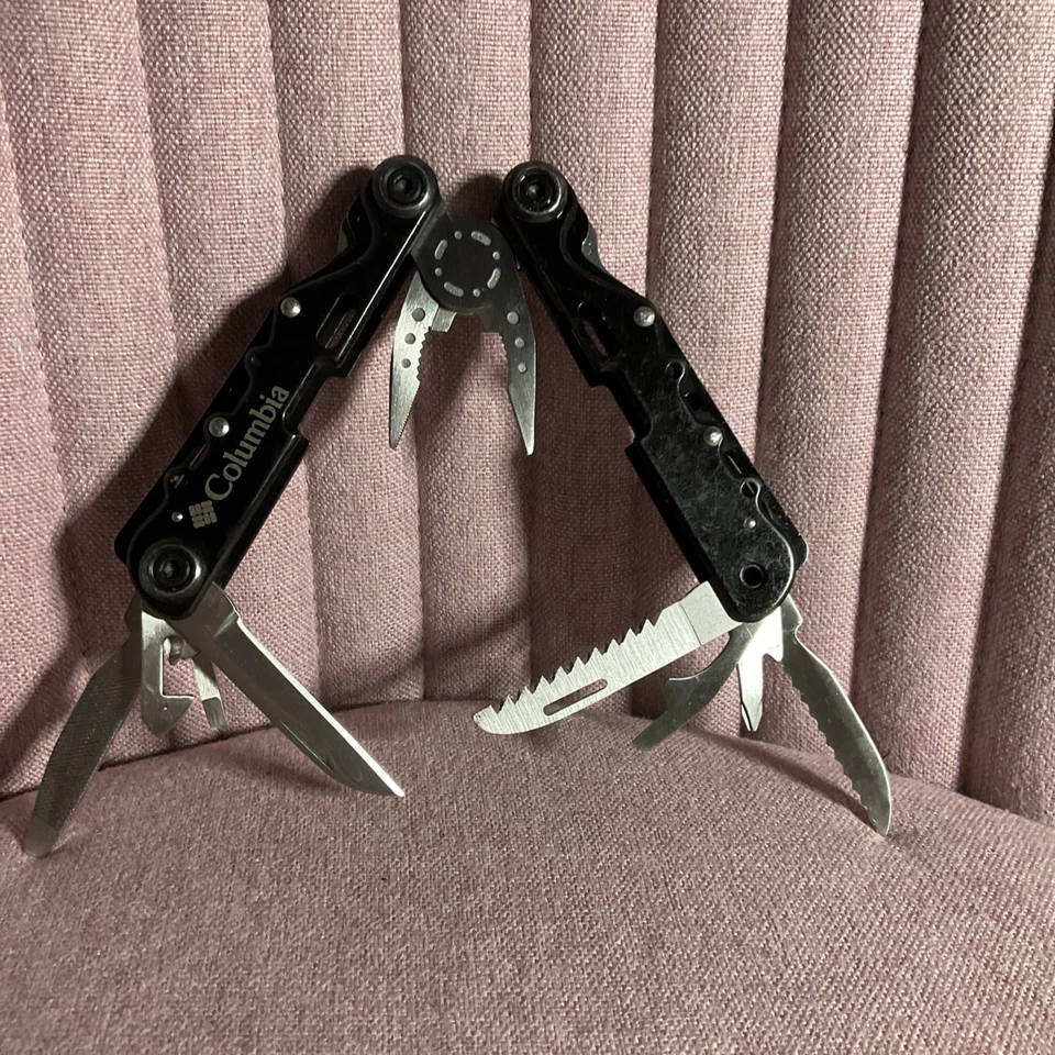 Navaja de Bolsillo Columbia 14 Funciones Multi Herramienta Excelente Estado Foto 1 de 4