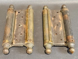 1 Paar große BOMMER' S antike Doppel Kanonenkugel/Limousine Türfederscharniere - Bild 1 von 8