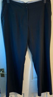 DAVID EMANUEL BLACK TROUSERS SIZE 18 - Image 1 of 4