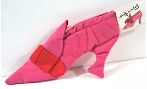 Scarpe vintage Andy Warhol Alice rosa tacco alto pop art borsa nuova con etichette stock invenduto - Foto 1 di 4