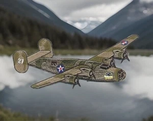 Parche bordado avión Warbird bombardero aliado de la Segunda Guerra Mundial B-24 B24 Liberator - Imagen 1 de 4