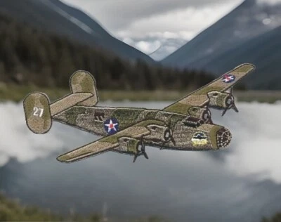 B-24 B24 Liberator WWII Allied Bomber Warbird Plane Embroidery Patch - Image 1 of 4