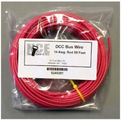 NCE 5240281 DCC MAIN BUS WIRE RED 50' - Image 1 of 2