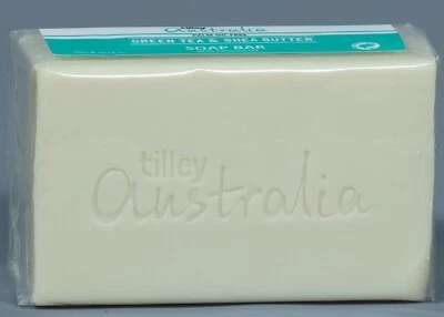 TILLEY AUSTRALIA TÉ VERDE Y MANTECA DE KARITÉ con barra de jabón de aceite de coco 10,5 oz. Foto 1 de 3