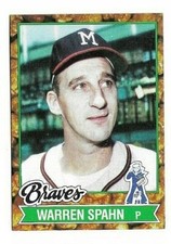 WARREN SPAHN 1982 TOPPS CRACKER JACK ALL TIME BASEBALL GREATS #16