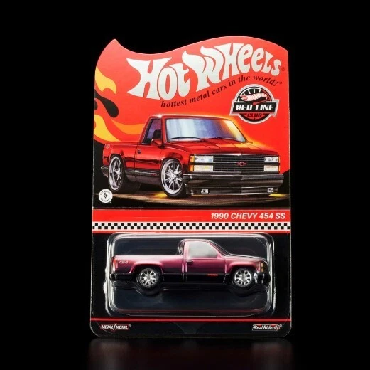Hot Wheels Red Line Club 1990 Chevy 454 SS 1:64 Diecast Pickup Truck - HNL20