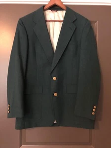 Hart Schaffner & Mark Golden Bear Green Mens Blazer/Jacket - Picture 1 of 11
