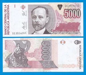 Argentinien 5000 Australes P 330e UNC ND 1989-1991 ( 5.000 P 330 e ) - Bild 1 von 1