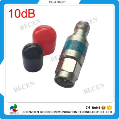 Fixed Attenuator 2W SMA 10dB Attenuator Plug male to Jack female 2Watt DC-6Ghz - Image 1 of 4