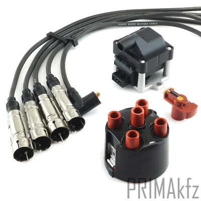 Set Cavi Cappuccio Distributore Rotore Accensione Bobina per Seat VW - Immagine 1 di 4