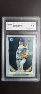 2014 1. Bowman Chrome Jacob DeGrom RC GMA 10 N.Y. METS - Bild 1 von 2