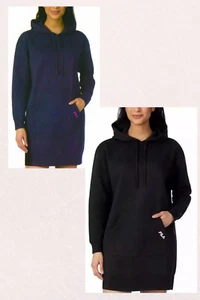 Fila Women's Hoodie Sweatshirt Long Sleeve Dress With Kangaroo Pocket Size S, M - Picture 1 of 7