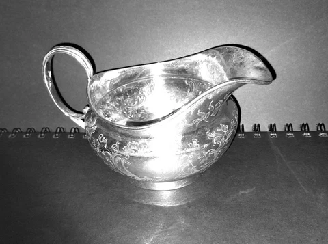 Sterling Silver Sauce Boat  Hallmarked George III  [See All Photo's ] Cover
