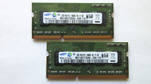 Samsung 4 GB (2 x 2GB) DDR3-1333 Laptop Memory SO-DIMM (M471B5773DH0-CH9)