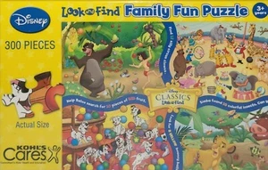 Disney Puzzle 300 Teile Suchen und Finden Familienspaß 3+ Jahre König der Löwen Dschungelbuch NEU - Bild 1 von 5