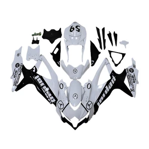 ABS Bodywork For Suzuki GSXR600 GSXR750 K8 2008 2009 2010 White Black Fairings - Picture 1 of 9
