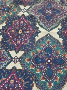 Nueva almohada de resortes vintage falsa estándar cachemira verde borgoña nueva sin etiquetas nítida - Imagen 1 de 12