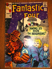Fantastic Four #45 Stan Lee Key Kirby 1st Inhumans Medusa Karnak Triton Marvel
