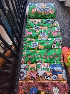 VINTAGE RETRO CHILDS SLEEPING BAG SLUMBALUX CAMPING CAMPER VAN - Picture 1 of 7