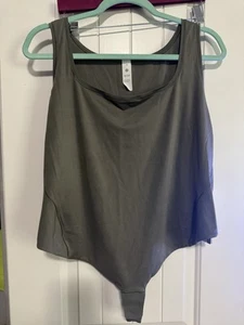 LULULEMON NWT WUNDERMOST PLUS SIZE 1x NULU BODYSUIT Army Green $68 Retail - Picture 1 of 4