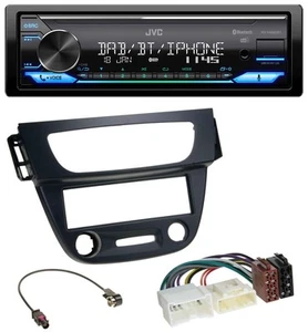JVC Bluetooth DAB USB MP3 Autoradio für Renault Megane 3 09-14 schwarz - Bild 1 von 9