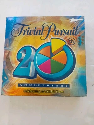 Trivial Pursuit 20th Anniversary Ed Board Game Family Trivia 100% Complete Xmas - Image 1 of 4