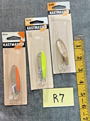 Lot of 3 New Acme Kastmaster SW115 3/4 oz Fishing Lures salt or fresh (R7) - Image 1 of 4
