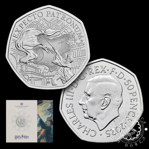 2025 - Cartera 50 Pence - Coincard BU - REINO UNIDO (Harry Potter - Patronus) - Picture 1 of 4