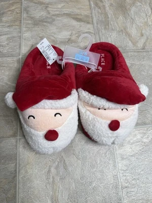 Дети место Санта плюшевые тапочки GS обуви размер 5-6Y красный Рождество новый с Ярлыками - Изображение 1 из 4