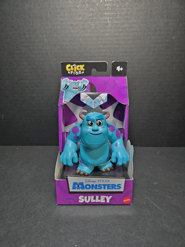 Figura de Sulley de monstruos de figuras click de Disney Pixar haz clic para cambiar figura 2 poses Foto 1 de 4
