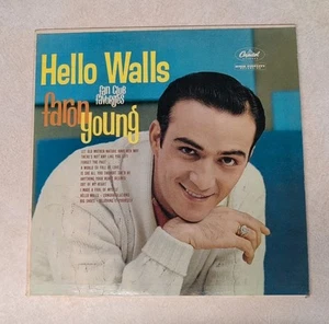Faron Young Hello Walls Fan Club Favorites Vinyl 1961 T 1528 *Buy 2 Get 1 Free* - Picture 1 of 6