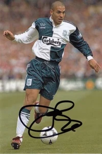 Stan Collymore Hand Signed Liverpool 6x4 Photo Football Autograph 4 - Picture 1 of 1