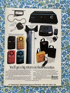Vintage 1994 Quorum Automobile Security Systems Print Ad - Picture 1 of 7
