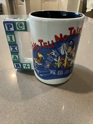 Toys Tell No Tales Toy Story Pixar Coffee Tea Mug 2 Sided Disney Parks  - Image 1 of 4