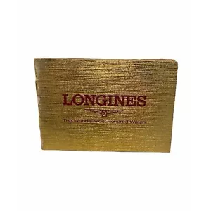 Longines Most Honored Watch Garantieheft mit vergangenem Beleg goldfarben - Bild 1 von 6