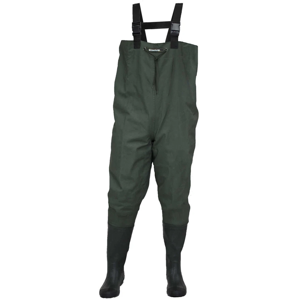 Compass 360 Oxbow Poly-Rubber Cleated Sole Chest Waders Size 9 - Image 1 of 1