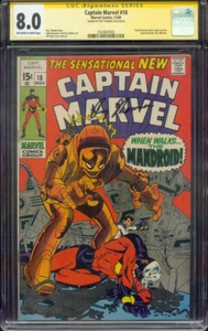 Captain Marvel 18 CGC SS 8.0 Roy Thomas Carol Danvers gains powers 11/1969 - Picture 1 of 2
