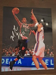 Monta Ellis Signed Bucks Photo 8x10 Warriors - Picture 1 of 2